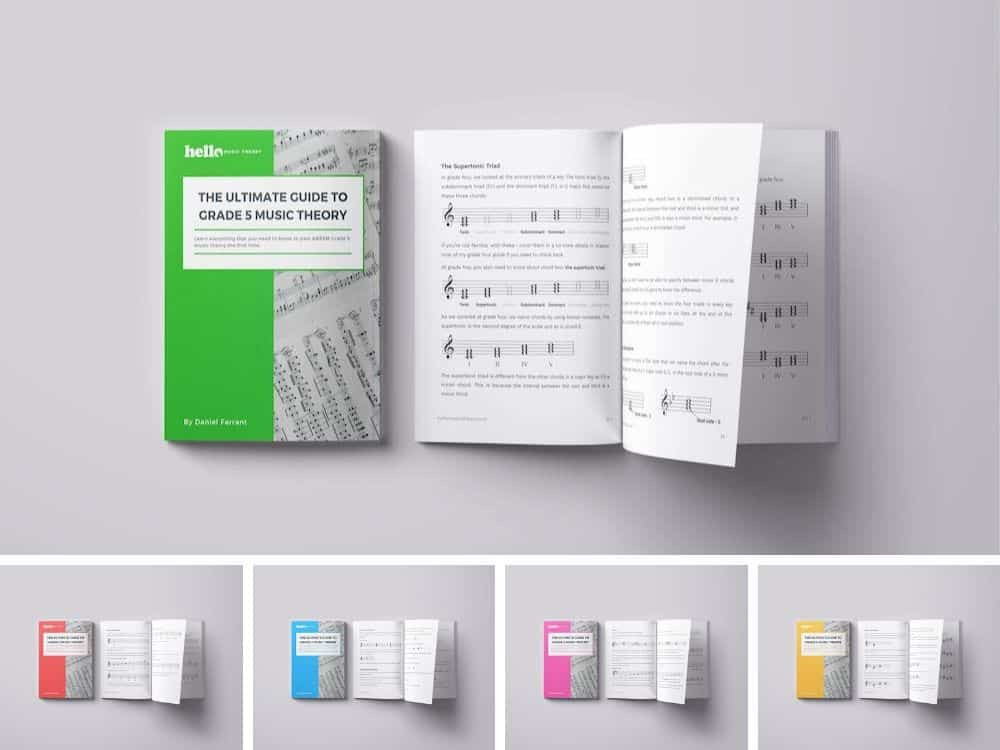 Alt text: Bìa cuốn sách The Ultimate Guide To Music Theory