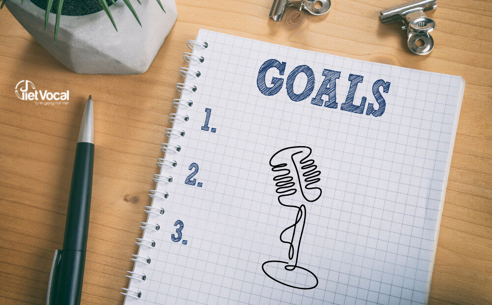 alt text: Hình ảnh một cô gái đang luyện thanh