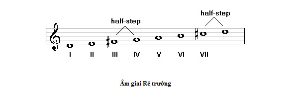 Cấu trúc âm giai trưởng