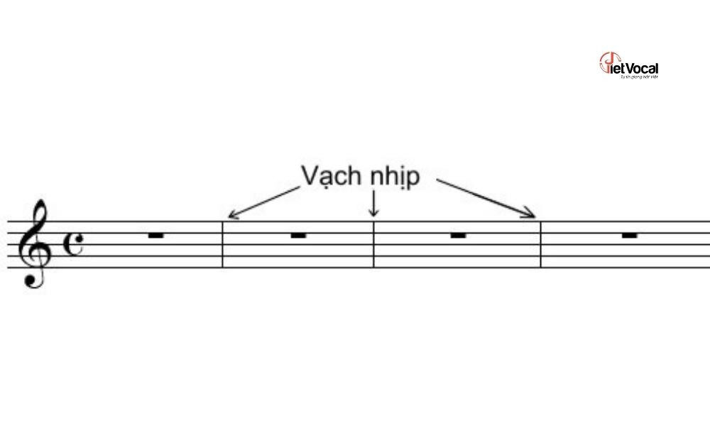 Vạch nhịp phân chia khuông nhạc